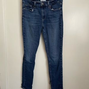 Paige skinny jeans size 30 dark wash
